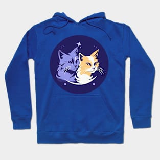 Cats in anime style Hoodie